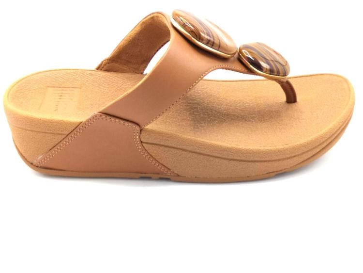 Fitflop FIT-FLOP DAM.SLIP. COGNAC  (A4T-A99-LULU MARBL.DEEP TAN) - New Port