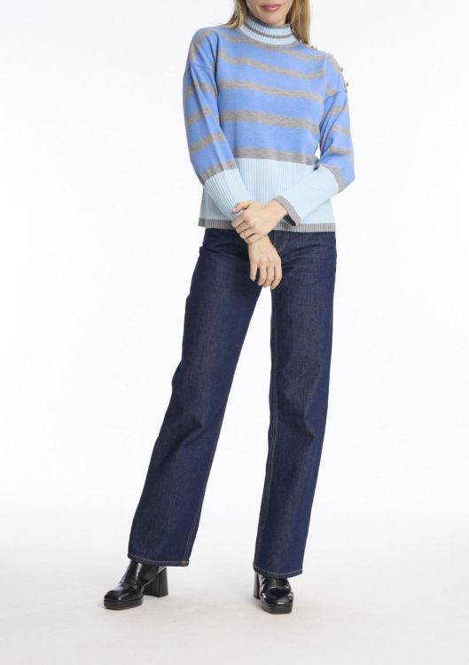 LEO & UGO  Leo & Ugo Top Blue/Grey (AH107 Blue/Grey) - New Port