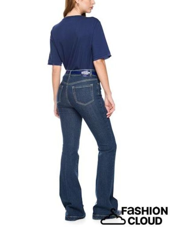 marccain collection MARCCAIN Coll T-shirt Blauw ( BC 48 05 J15/391) - New Port