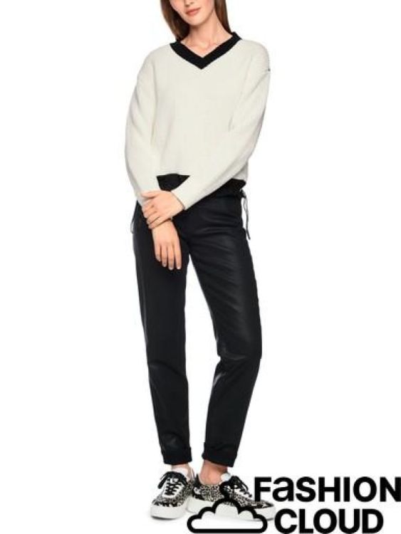 Marccain Sport MARCCAIN Sport Trui Wit/Zwart (BS 41.29 M23/190) - New Port