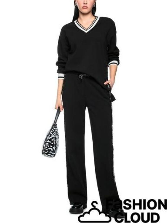 Marccain Sport MARCCAIN SportSweater zwart-wit (BS 44.11 J09/900) - New Port