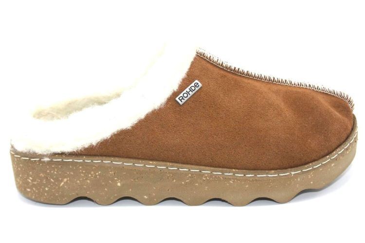 ROHDE ROHDE DAM PANTOF. COGNAC DAIN (6125-76-G-FOGGIA CUOIO VELOUR) - New Port