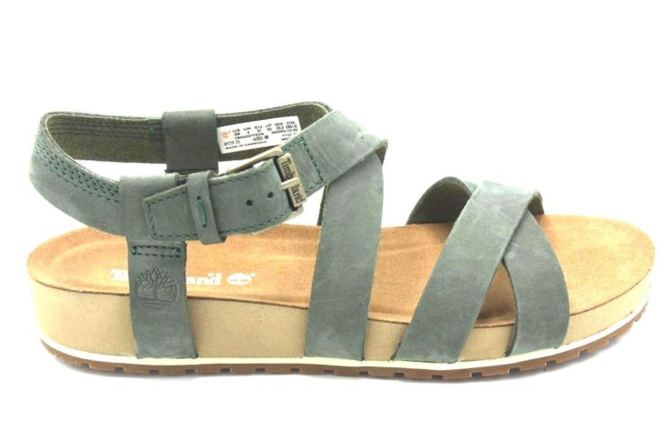 Timberland TIMB. DAMES GROEN NUBUCK (TBOA2QTFE061 BACKSTR SAN.DKGR) - New Port