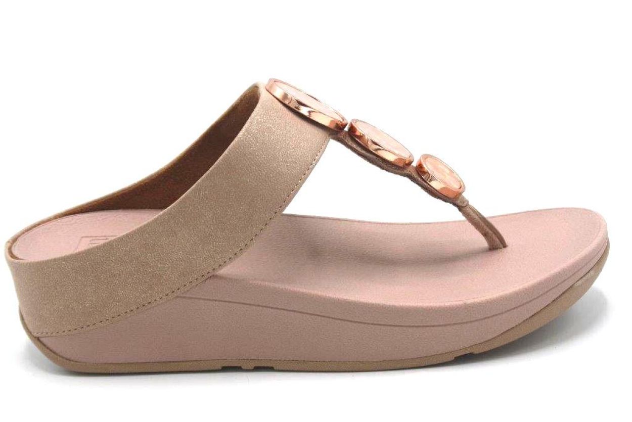 Fitflop FIT FLOP SIPPER HALO TOE P.BEIGE (EP4-137 HALO TOE POST BEIGE) - New Port