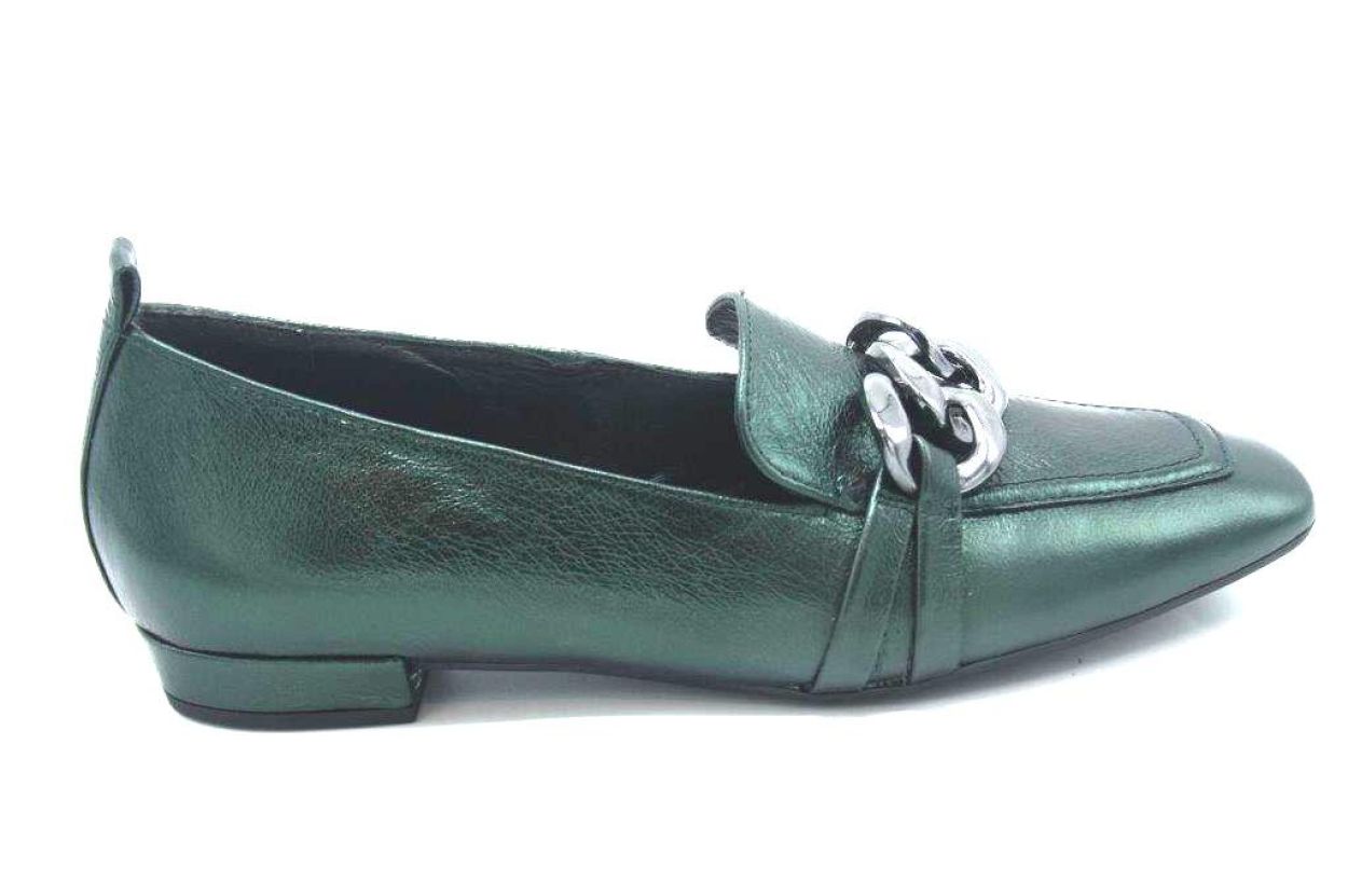 Hogl HOGl MOCCASSIN GROEN METAISEE (4-101751-50000 GREEN) - New Port